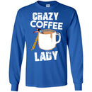 Coffee T-Shirt Crazy Coffee Lady Falling Funny Coffee Lover Beautiful Coffee Shirts CustomCat