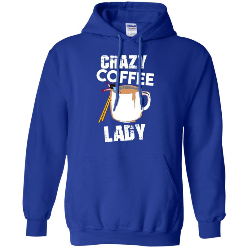 Coffee T-Shirt Crazy Coffee Lady Falling Funny Coffee Lover Beautiful Coffee Shirts CustomCat