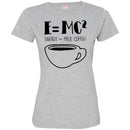 Coffee T-Shirt E=MC2 Energy = Milk Coffee2 Funny Coffee Shirts CustomCat