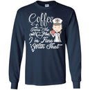 Coffee T-Shirt Girl Coffee Owns Me And I'm Fine With That Funny Coffee Shirts CustomCat