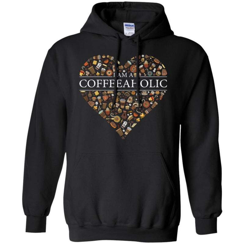 Coffee T-shirt I Am A Coffeeaholic Lover Beautiful Tee Shirt CustomCat