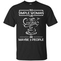 Coffee T-Shirt I'm A Simple Woman I Like Coffee And Maybe 3 People Funny Shirts CustomCat