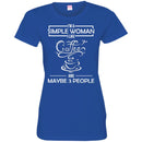 Coffee T-Shirt I'm A Simple Woman I Like Coffee And Maybe 3 People Funny Shirts CustomCat