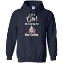 Coffee T-Shirt Just A Girl In Love With Her Coffee Funny Coffee Lover Beautiful Tee Shirt CustomCat
