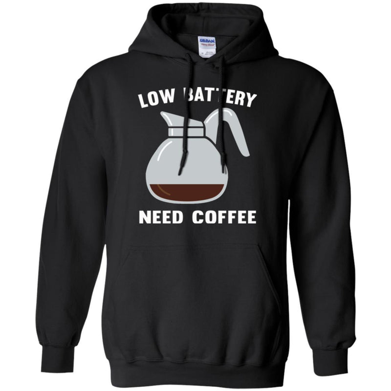 Coffee T-Shirt Low Battery Need Coffee Funny Coffee Lover Beautiful Coffee Shirts CustomCat