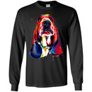 Colorful Basset Hounds Watercolor Print Art Funny Gift Lover Dog Tee Shirt CustomCat
