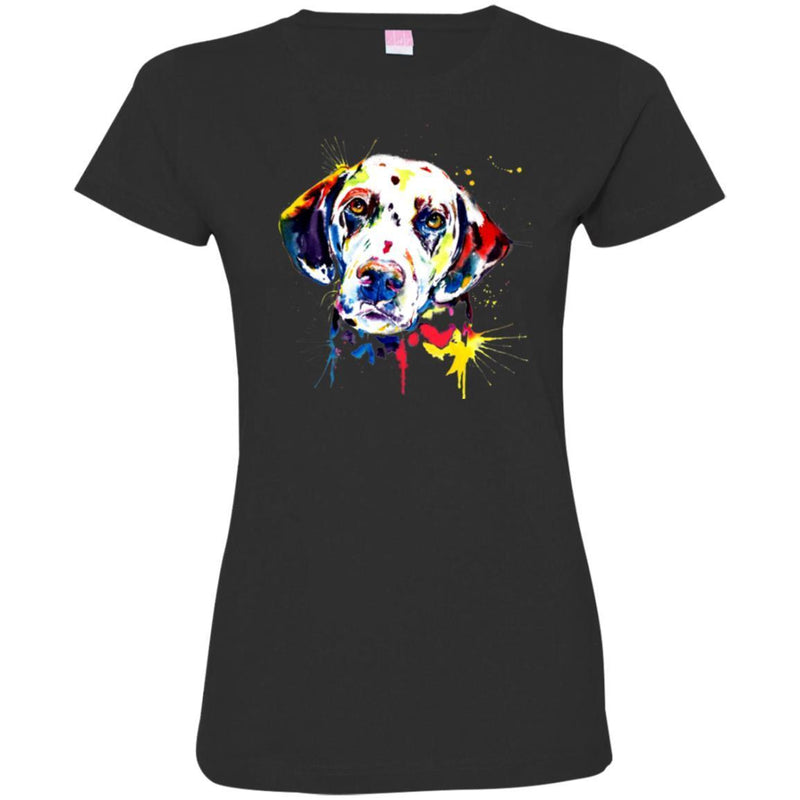 Colorful Dachshund Wienerdog Watercolor Print Art Funny Gift Lover Dog Tee Shirt CustomCat