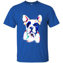 Colorful French Bulldog Watercolor Print Art Funny Gift Lover Dog Tee Shirt CustomCat