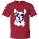 Colorful French Bulldog Watercolor Print Art Funny Gift Lover Dog Tee Shirt CustomCat