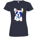 Colorful French Bulldog Watercolor Print Art Funny Gift Lover Dog Tee Shirt CustomCat