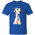 Colorful Greyhound Watercolor Print Art Funny Gift Lover Dog Tee Shirt CustomCat