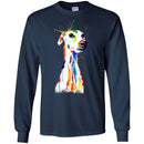 Colorful Greyhound Watercolor Print Art Funny Gift Lover Dog Tee Shirt CustomCat