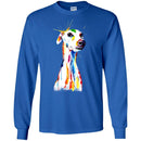 Colorful Greyhound Watercolor Print Art Funny Gift Lover Dog Tee Shirt CustomCat