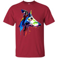 Colorful Greyhound Watercolor Print Art Funny Gift Lover Dog Tee Shirts CustomCat
