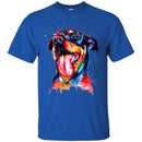 Colorful Rottweiler Watercolor Print Art Funny Gift Lover Dog Tee Shirt CustomCat