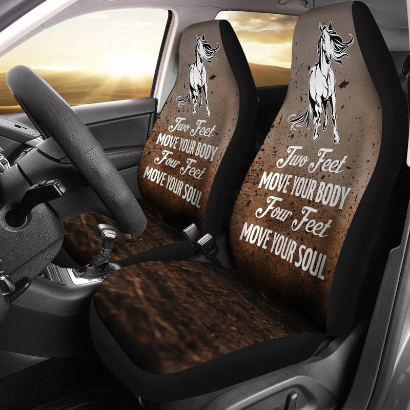 Creative Design Of Horse Saying Car Seat Covers (Set Of 2) interestprint