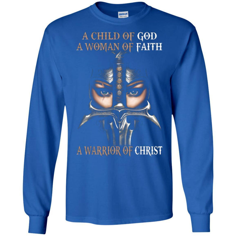 Crusader T-Shirt Crad A Child Of God A Woman Of Faith A Warrior Of Christ New Tee Shirt CustomCat