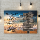 Custom Commissioned Multi-Names Premium Canvas Family - CANLA75 - CustomCat