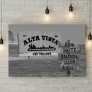 Custom Commissioned Multi-Names Premium Canvas Family - CANLA75 - CustomCat