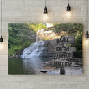 Custom Commissioned Multi-Names Premium Canvas Family - CANLA75 - CustomCat