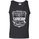 CustomCat 100% Cotton Tank Top / Black / Small Capricorn Tshirt & Hoodie