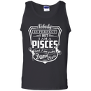 CustomCat 100% Cotton Tank Top / Black / Small Pisces Tshirt & Hoodie