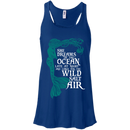 CustomCat B8800 Bella + Canvas Flowy Racerback Tank / True Royal / X-Small She Dreams Of The Ocean
