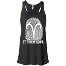 CustomCat Bella+Canvas Juniors Flowy Racerback Tank / Black / Small Aries Tshirt & Hoodie