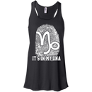 CustomCat Bella+Canvas Juniors Flowy Racerback Tank / Black / X-Small Capricorn Tshirt & Hoodie