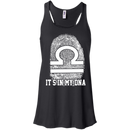 CustomCat Bella+Canvas Juniors Flowy Racerback Tank / Black / X-Small Libra Tshirt & Hoodie