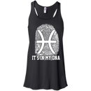 CustomCat Bella+Canvas Juniors Flowy Racerback Tank / Black / X-Small Pisces Tshirt & Hoodie