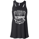 CustomCat Bella+Canvas Juniors Flowy Racerback Tank / Black / X-Small Scorpio Tshirt & Hoodie