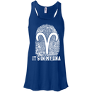 CustomCat Bella+Canvas Juniors Flowy Racerback Tank / True Royal / Small Aries Tshirt & Hoodie