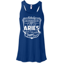 CustomCat Bella+Canvas Juniors Flowy Racerback Tank / True Royal / X-Small Aries Tshirt & Hoodie