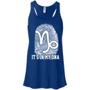 CustomCat Bella+Canvas Juniors Flowy Racerback Tank / True Royal / X-Small Capricorn Tshirt & Hoodie