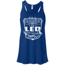 CustomCat Bella+Canvas Juniors Flowy Racerback Tank / True Royal / X-Small Leo Tshirt & Hoodie