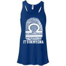 CustomCat Bella+Canvas Juniors Flowy Racerback Tank / True Royal / X-Small Libra Tshirt & Hoodie