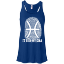 CustomCat Bella+Canvas Juniors Flowy Racerback Tank / True Royal / X-Small Pisces Tshirt & Hoodie