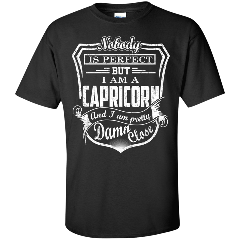 CustomCat Custom Ultra Cotton T-Shirt / Black / Small Capricorn Tshirt & Hoodie