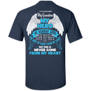 CustomCat Custom Ultra Cotton T-Shirt / Navy / Small My Grandma - My Hero - My Guardian Angel Tshirt