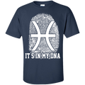 CustomCat Custom Ultra Cotton T-Shirt / Navy / Small Pisces Tshirt & Hoodie