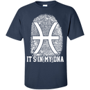 CustomCat Custom Ultra Cotton T-Shirt / Navy / Small Pisces Tshirt & Hoodie