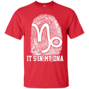 CustomCat Custom Ultra Cotton T-Shirt / Red / Small Capricorn Tshirt & Hoodie