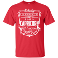 CustomCat Custom Ultra Cotton T-Shirt / Red / Small Capricorn Tshirt & Hoodie