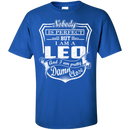 CustomCat Custom Ultra Cotton T-Shirt / Royal / Small Leo Tshirt & Hoodie