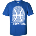CustomCat Custom Ultra Cotton T-Shirt / Royal / Small Pisces Tshirt & Hoodie