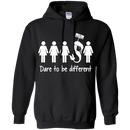 CustomCat G185 Gildan Pullover Hoodie 8 oz. / Black / Medium Dare To Be Different