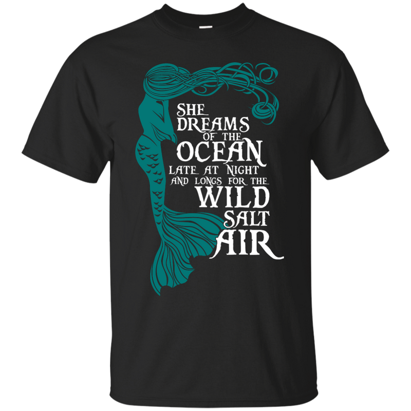 CustomCat G200 Gildan Ultra Cotton T-Shirt / Black / Small She Dreams Of The Ocean