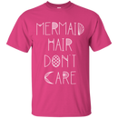 CustomCat G200 Gildan Ultra Cotton T-Shirt / Heliconia / Small Mermaid Hair Don't Care