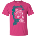 CustomCat G200 Gildan Ultra Cotton T-Shirt / Heliconia / Small She Dreams Of The Ocean
